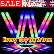 UK 30-1020X LED Foam Sticks Light Up Wand Glow Sticks Flashing Light Rave Party