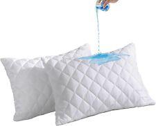Pack of 2 & 4 100% Waterproof White Soft Quilted Pillow Protectors Covers Cases