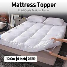 Hotel Quality Mattress Topper 10cm Deep Thick Single Double King Super All Sizes