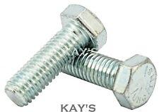 UNC HEXAGON SET SCREWS FULLY THREADED BOLTS ZINC PLATED 1/4 5/16 3/8 7/16 1/2" 