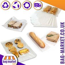 Film Fronted White Paper Bags - Clear Window -Sandwich, Food, Card, Cake, Sweets