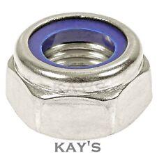 UNF NYLOC NUTS INSERT LOCKING ZINC PLATED 1/4 5/16 3/8 7/16 1/2 9/16 5/8 3/4 7/8