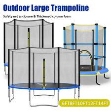 6FT 8FT 10FT 12FT Trampoline Safe Net Spring Pad Cover Safety Net Enclos for Kid