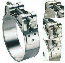 Hose Clamps-Clips Stainless Steel Heavy Duty T Bolt Exhaust 1-50 Ash