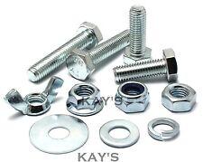 CHOICE OF FULLY THREADED M8 BOLTS,NUTS OR WASHERS HIGH TENSILE 8.8 SCREWS ZINC