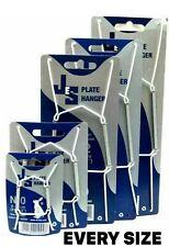 PLATE WALL HANGERS STRONG  FLEXIBLE white wires by JES all sizes POST in  24HRS